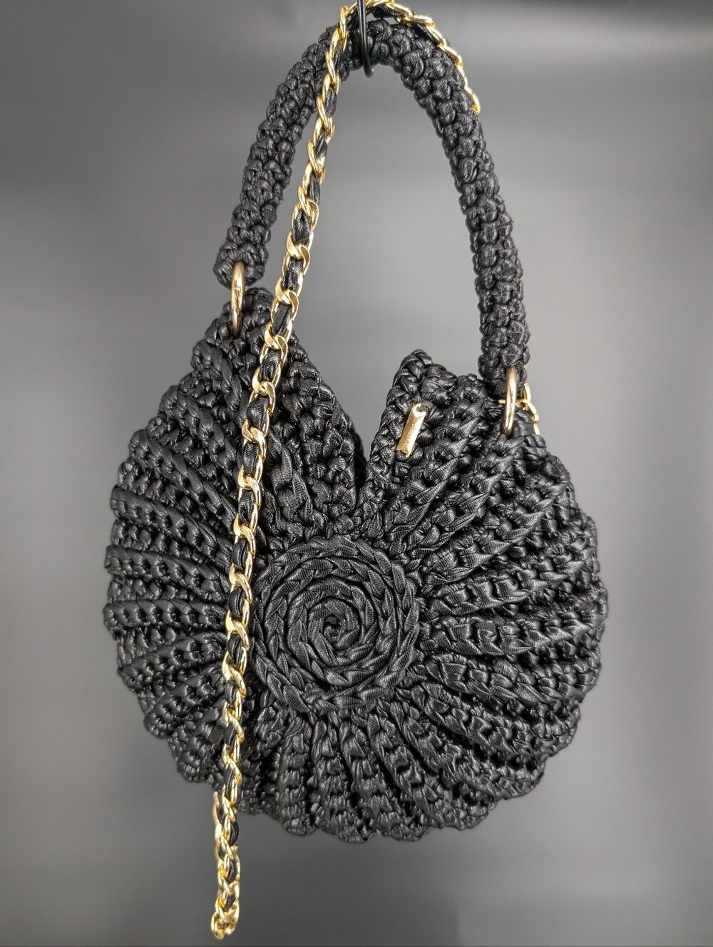 Handmade Seashell Purse - Black